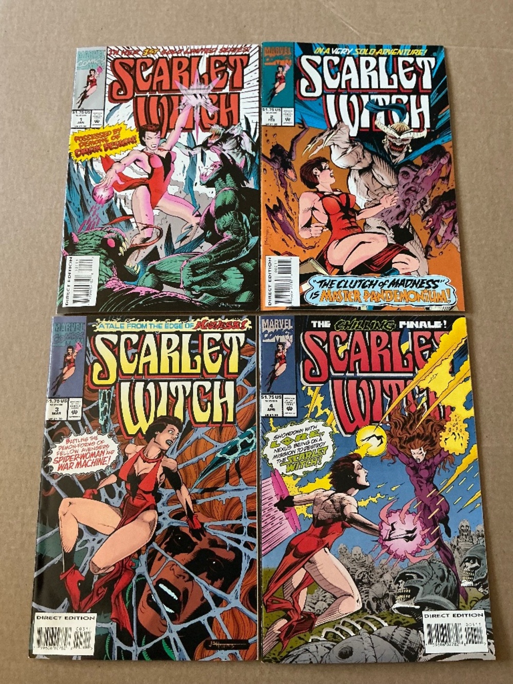 Scarlet Witch #1-4 Complete Mini-Series Marvel Comics Lot 1st Solo Series